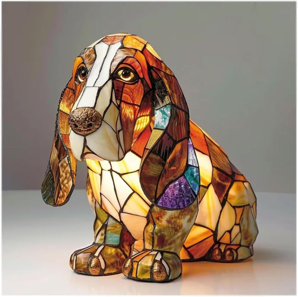 Lumière Companion Stained-Glass Animal Lamp