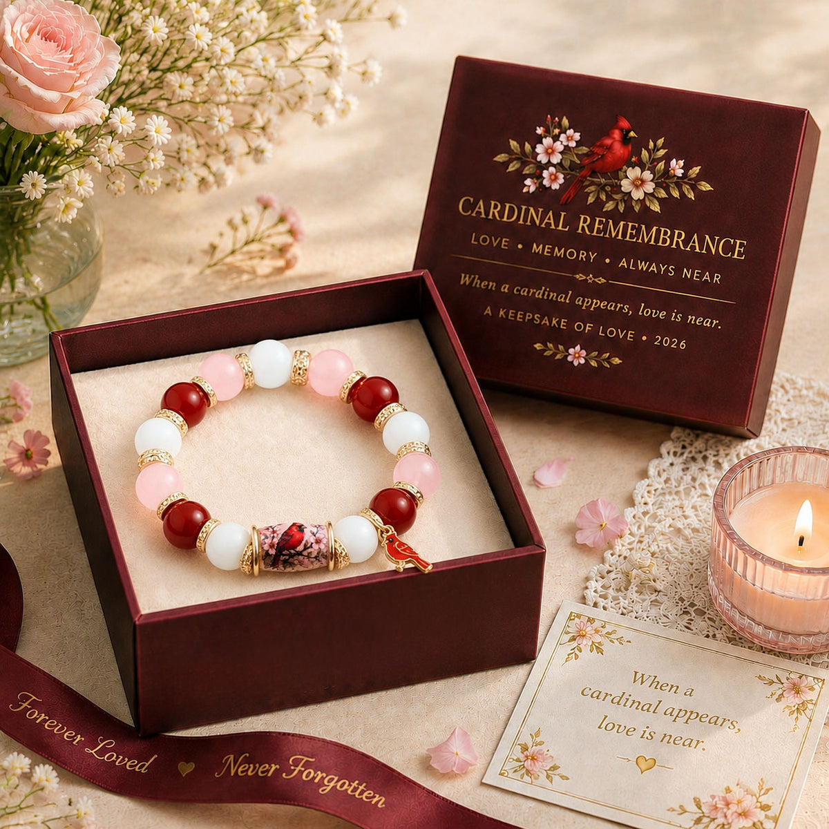Nature Blessings Beaded Charm Bracelet — Symbolic Gift Jewelry