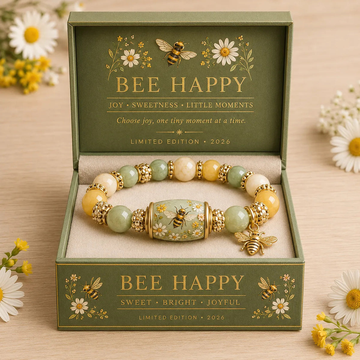 Nature Blessings Beaded Charm Bracelet — Symbolic Gift Jewelry