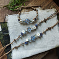 Enchanted Garden Woven Beaded Bracelet — Fairycore Nature Jewelry