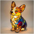 Lumière Companion Stained-Glass Animal Lamp