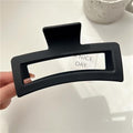 Sculpted 13cm Large Claw Hair Clip — Minimalist Matte Hair Accessory