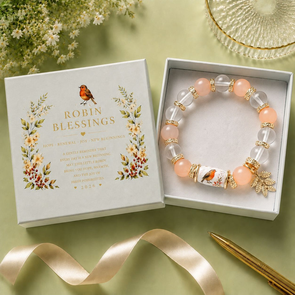 Nature Blessings Beaded Charm Bracelet — Symbolic Gift Jewelry