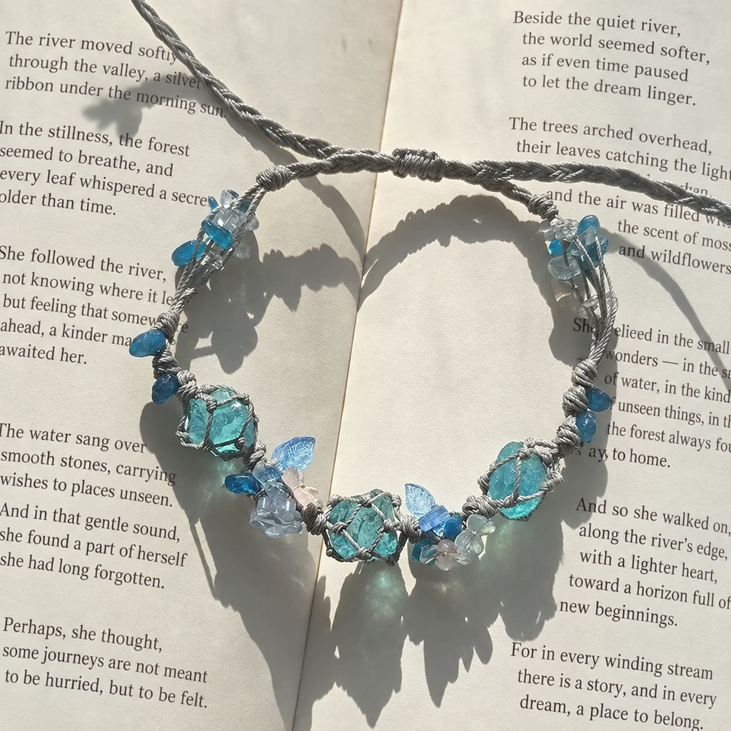 Enchanted Garden Woven Beaded Bracelet — Fairycore Nature Jewelry